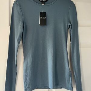 Lauren Ralph Lauren Slate Long Sleeve Tee
